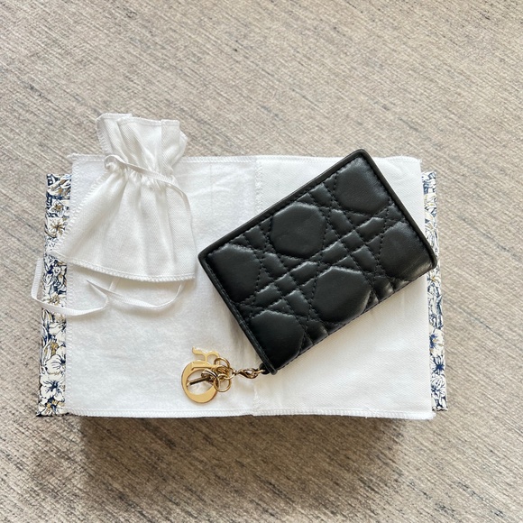 Dior Black Quilted Key & Card Holder - Picture 3 of 5